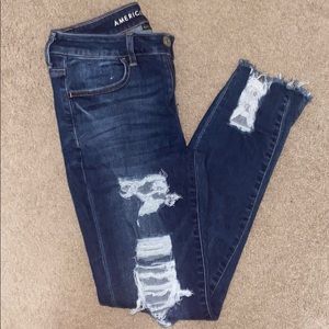 American Eagle destroyed denim